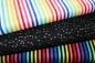 Preview: Designer- Baumwollstoff Be Colourful Silver Star Black (10 cm)